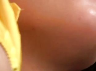 Regina brubek fondles her tight and smooth virgin pussy in closeup ...