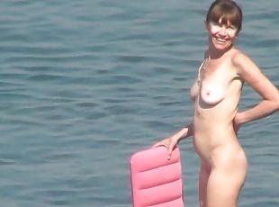 nudist, im-freien, kam, strand, voyeur, natürliche, versteckte, wirklichkeit