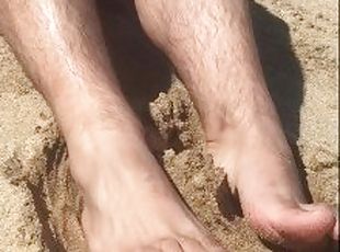 Day at the beach with Mr Manlyfoot