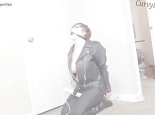 Ballgaged bound drooling hitachi orgasms messy damsels in distress leather
