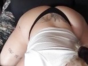 rumpe, amatør, blowjob, leke, bbw, pov, dildo, alene, kveling, tattoo