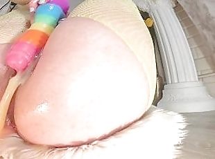 storatuttar, gigantisk, masturbation, orgasm, fitta-pussy, kvinnligt-sprut, pov, sprut, ritt, dildo