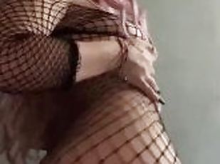 Hot Girl Fishnet Farts