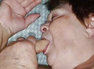 mature, fellation, ejaculation-sur-le-corps, granny, maison, hirondelle, ejaculation, dure, sucer