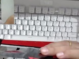 Unboxing Redragon Dark Avenger Lunar White - Switch Brown - First Impressions