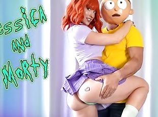 Rick & Morty - Jessica finally gives Morty ALL her Holes And Glazes...