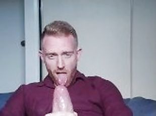 amateur, ejaculation-sur-le-corps, énorme-bite, gay, hirondelle, rousse, ejaculation, solo, bite