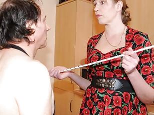 slave, britisk, fetisj, elskerinne, spanking