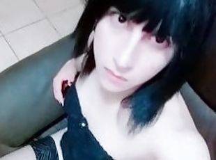 masturbación, transexual, amateur, adolescente, latino, pequeñita, a-solas, tetitas