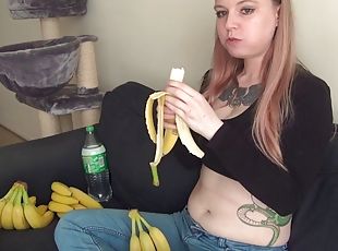 amatør, skønheder, banan