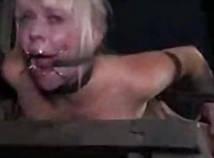 Brutal Didldo and Vibrator Fucking In BDSM Vid