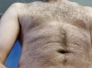 papa, poilue, masturbation, amateur, mature, ejaculation-sur-le-corps, gay, ejaculation, horny, pute