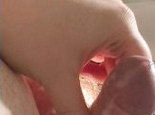 masturbation, amateur, ejaculation-sur-le-corps, solo, bite