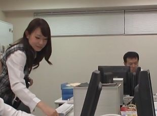 مكتب-office, لسان, متشددين, يابانية, زوجين, سلسلة