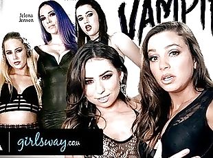 GIRLSWAY – Abigail Mac Is Gangbanged Hard By A Vampire Coven