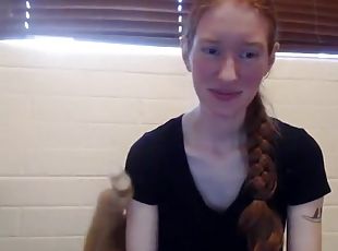 Hairy Redhead Masturbation