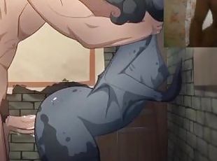 monstre, amateur, anal, maman, ejaculation-interne, anime, hentai, solo