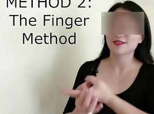 asiatisk, orgasme, sprøjte, lærer, amatør, fingering, solo