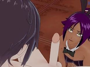 Yoruichi Shih?in (Bunny Girl ver.) and I have intense sex in the casino. - BLEACH Hentai