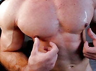 masturbation, énorme-bite, gay, branlette, musclé