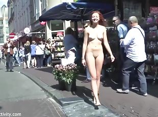 Ellen Gets Naked In Prague - Public Nudity