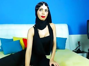 delgada, amateur, árabe, webcam