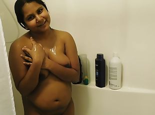 kąpiel, masturbacja, amatorskie, nastolatki, hinduskie-kobiety, prysznic, solo