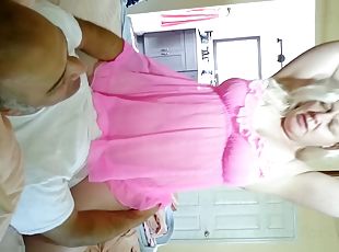 Morning Quickie Busty Blonde MILF Fucks and Sucks Dick--Softcore Sex Tape