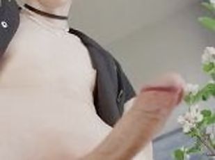 cumshot, gay, avrunkning, fingerknull, college, sprut, söt, ensam, close-up, twink