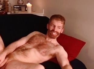 behåret, kæmpestor, amatør, udløsning, bøsse, rødhåret, beskidt, sperm, britisk, webcam