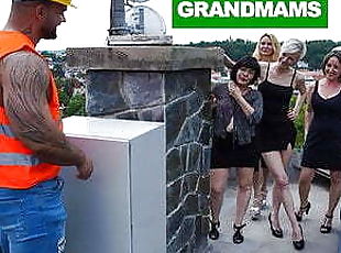 bedstemor, orgie, amatør, moden, bedste, gruppesex-groupsex, skede, suttende