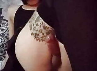 asiatique, masturbation, orgasme, transsexuelle, amateur, anal, ejaculation-sur-le-corps, jouet, maison, ladyboy