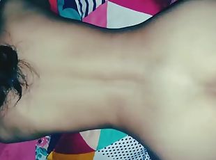 My stepsister Latika in bed and completely naked fucking hard
