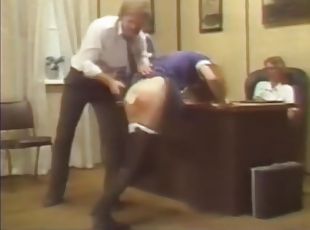 German schoolgirls spanked hard