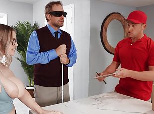 Blind man is clueless to Codi Vore's kinky indiscretion