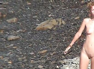 nudist, zunaj, muca, babe, camera, plaža, potovanje, mlade18, naravno, obrita