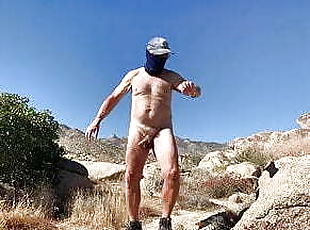 On a Naked Hike in the Desert