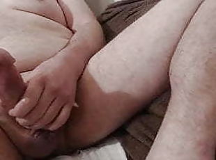 papa, masturbation, amateur, gay, secousses, canapé, pappounet