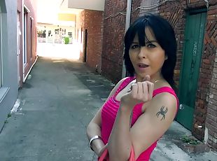 Delectable Latina pornstar gets fucked doggy style in a pov shoot