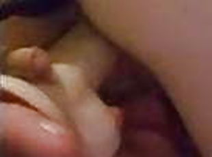 coño-pussy, amateur, babes, juguete, doble, penetración