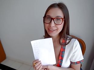 Dick For Lily - Girl Gets Fucked For Homework For The First Time An...