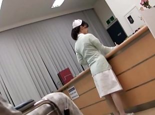 Nurse Anna Noma is fucked and eaten out by a patient