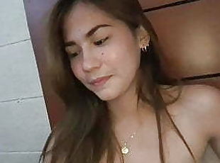 asiatisk, hundestilling, orgasme, creampie, webcam, smuk, hotel