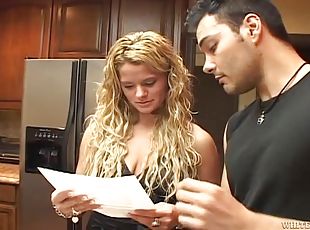 Tara Amorel the curly blonde gets fucked brutally