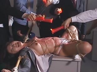 asiatisk, bdsm, slav, bondage, straffad