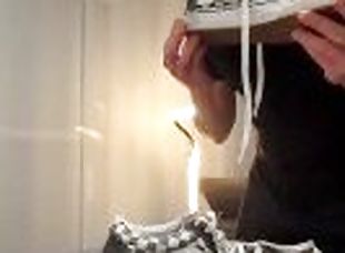German Twink licks and fucks his Vans Sneakers, cums and licks the sperm from shoes - Teaser