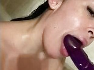 cur, imbaiere, masturbare-masturbation, latina, fundulet, dildo