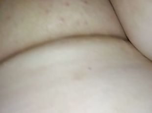 Fucking shaved BBW pussy close up