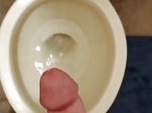 masturbacja, amatorskie, wystrysk-spermy, spuszczanie, toaleta, solo