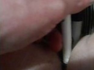 Masturbation in my bedroom with a sharpie and a pen while watching ...